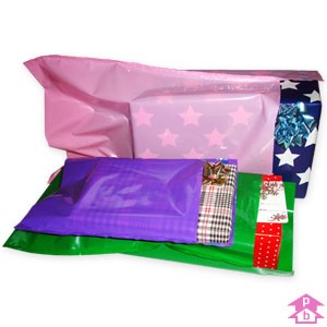 Coloured mailing bags